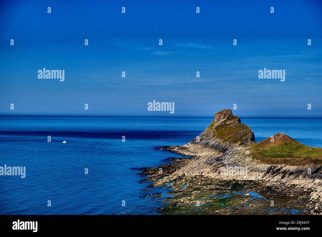 Würmer Kopf- Rhossili Stockfoto