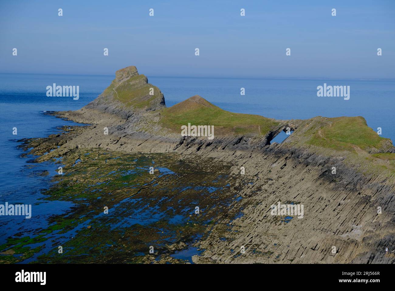 Würmer Kopf- Rhossili Stockfoto
