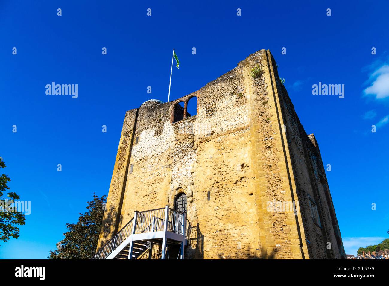 Außenansicht von Guildford Castle, Guildford, Surrey, England Stockfoto