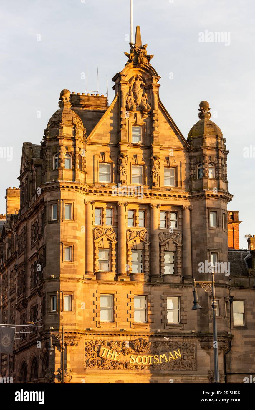 Das Scotsman Hotel in Edinburgh in den ehemaligen Büros der Scotsman Zeitung Stockfoto