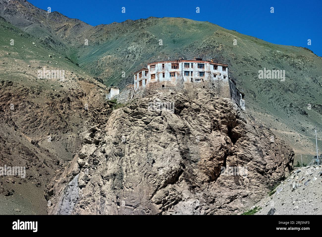 Blick auf Bardan Gompa, Zanskar, Ladakh, Indien Stockfoto