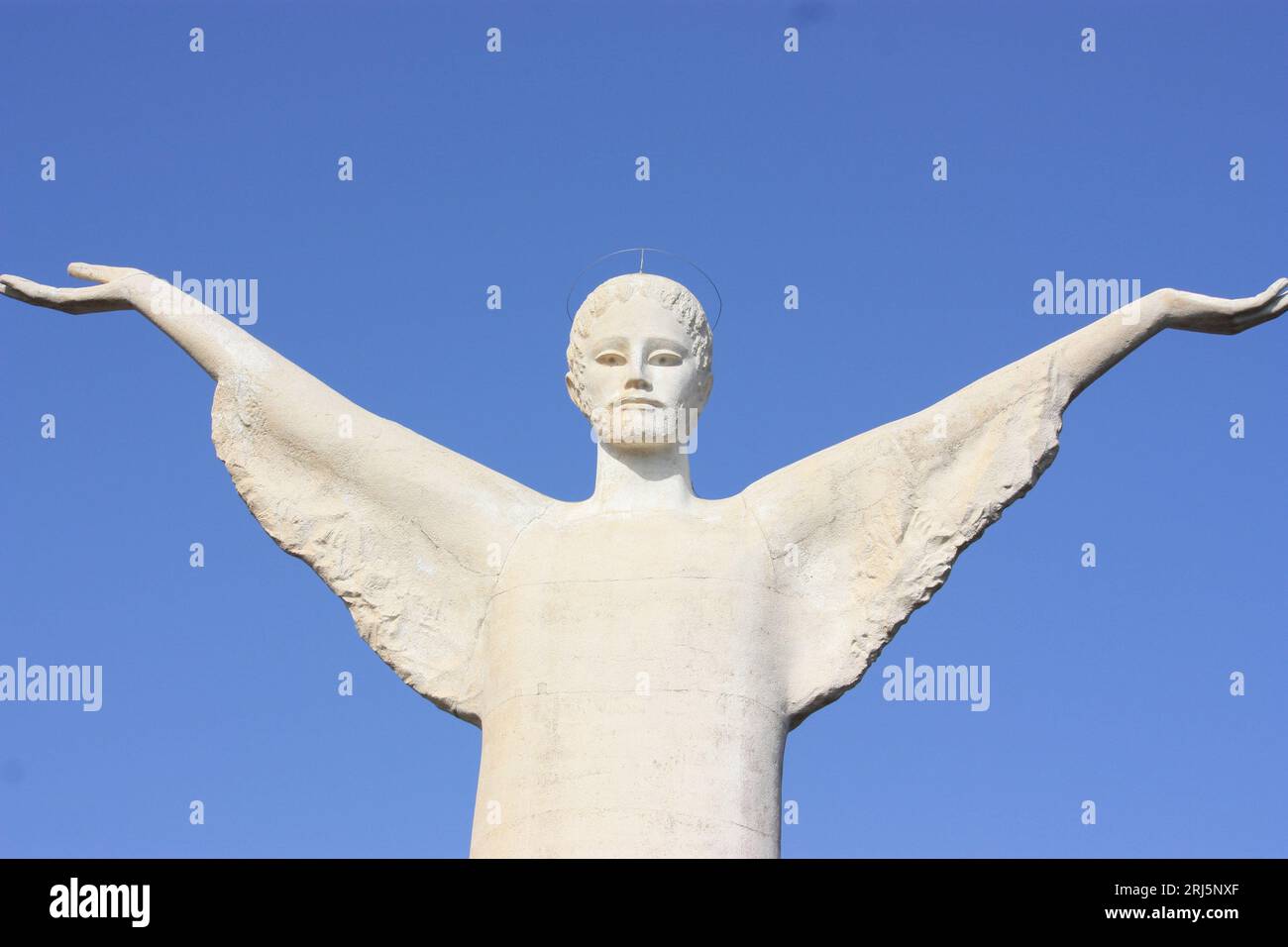 Die Statue Christi des Erlösers auf dem St. Blaise Maratea Basilicata in Italien Stockfoto