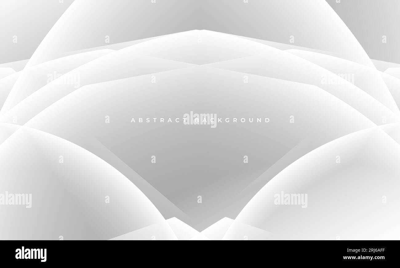 Präsentationsvorlage für abstrakte Hintergrundgrafik mit weißem und grauem Hintergrund. Vektorillustration Stock Vektor