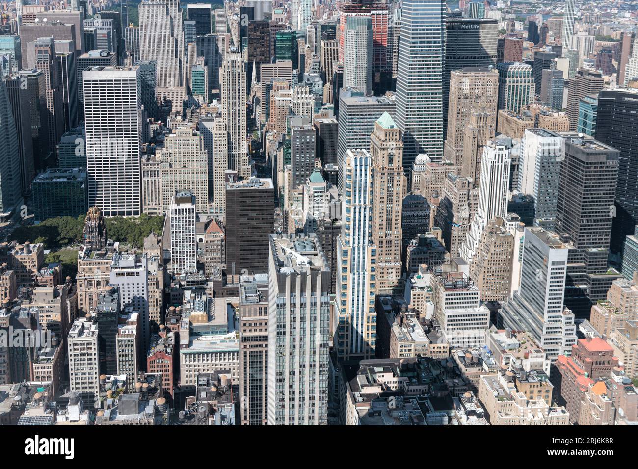 Midtown manhattan, Luftaufnahme, Skyline, New York, USA Stockfoto