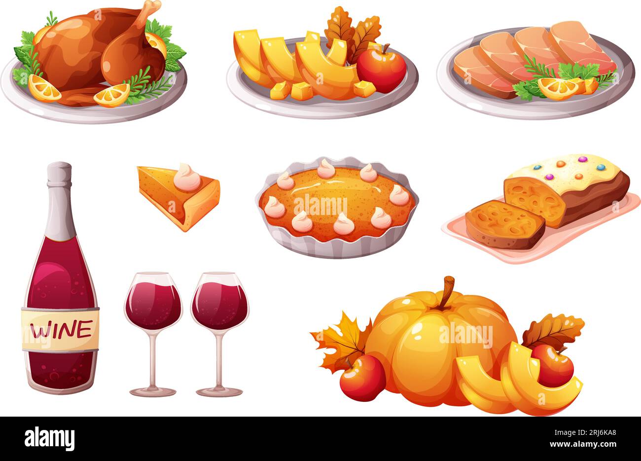 Thanksgiving Truthahn Dinner Clipart