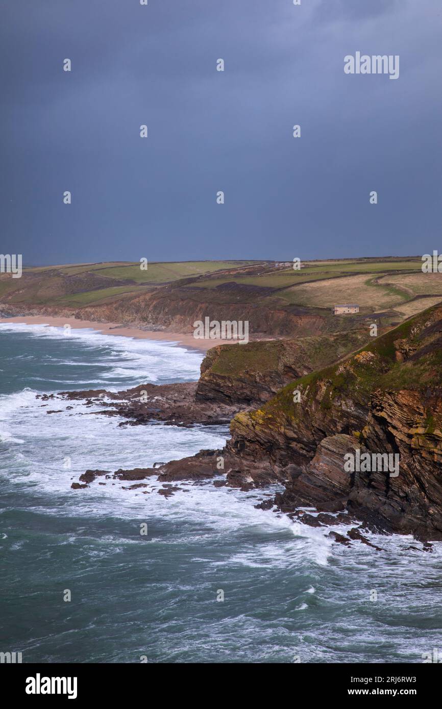 Fishing Cove Gunwalloe Cornwall Stockfoto