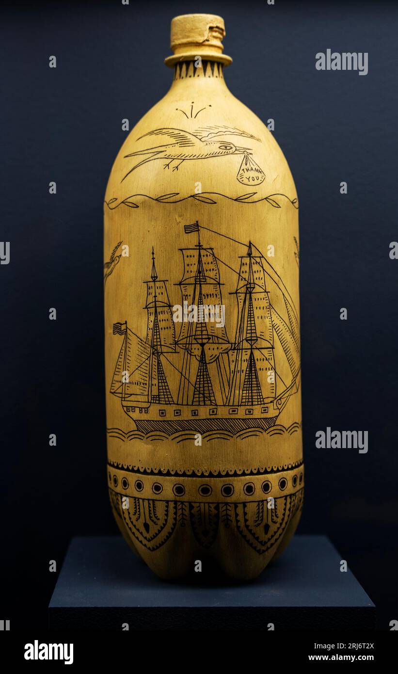 Der Tod an die Lebenden, der lange lebe Müll von Herzog Riley im Brooklyn Museum of Art in Brooklyn NYC Stockfoto