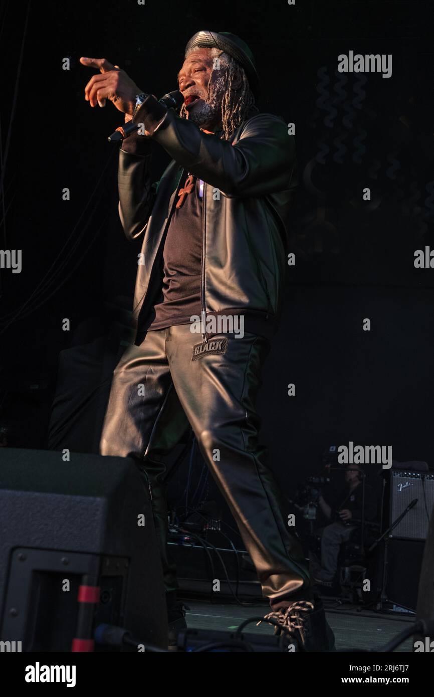 Horace Andy auf dem Greenman Festival 2023 Stockfoto