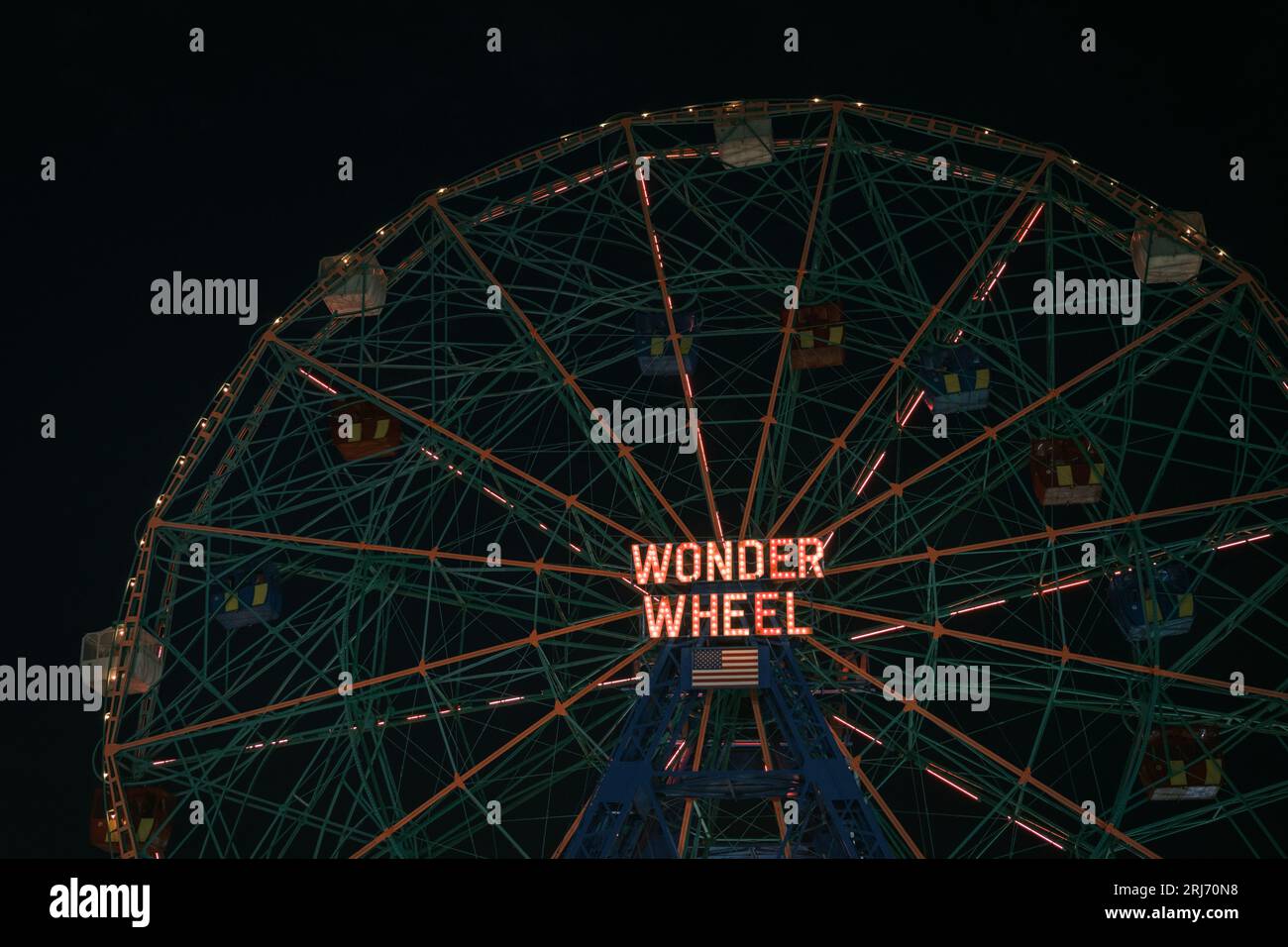 Denos Wonder Wheel in Coney Island, Brooklyn, New York Stockfoto