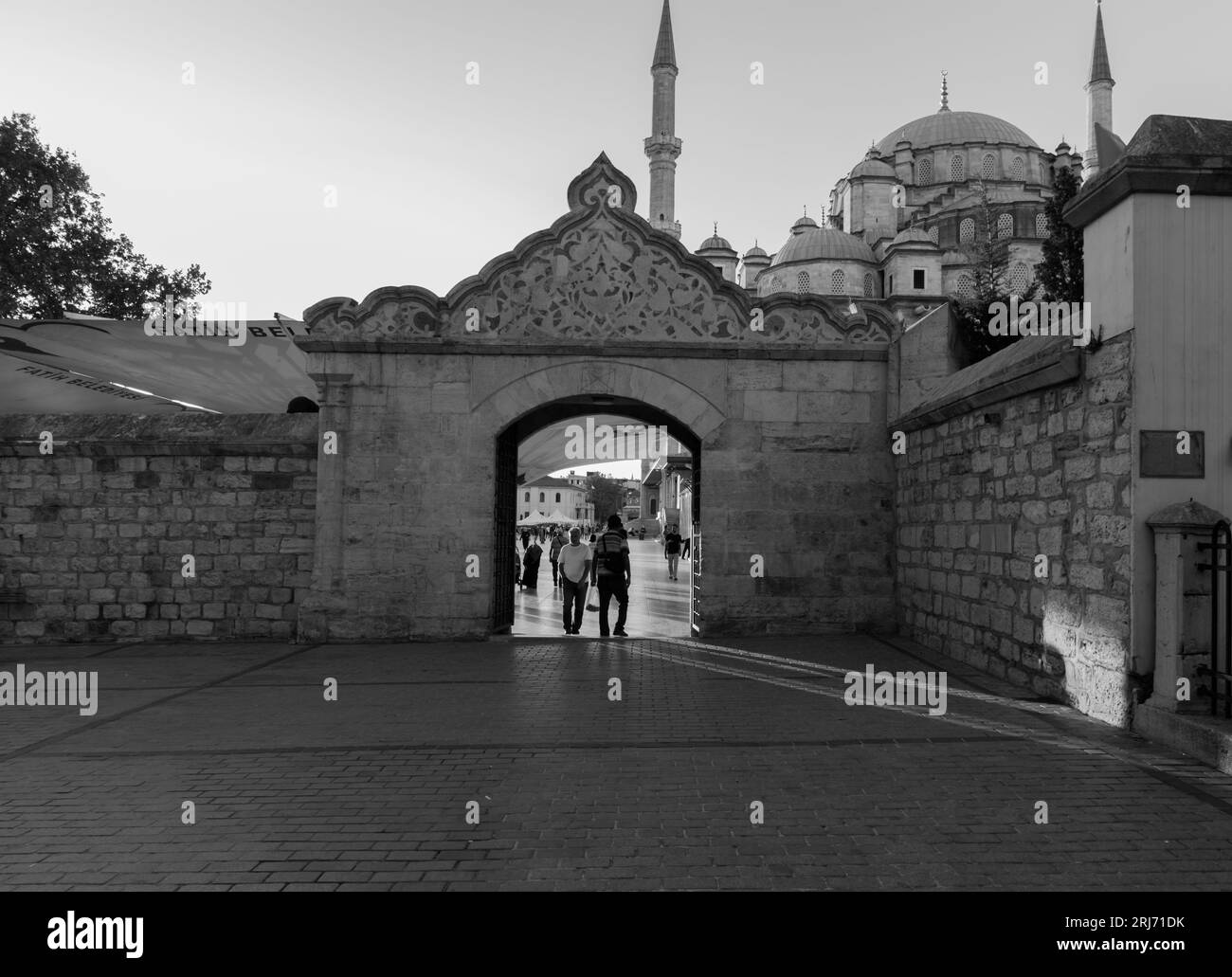 Galata Tower, ein historisches architektonisches Wahrzeichen in Istanbul, Türkei Stockfoto