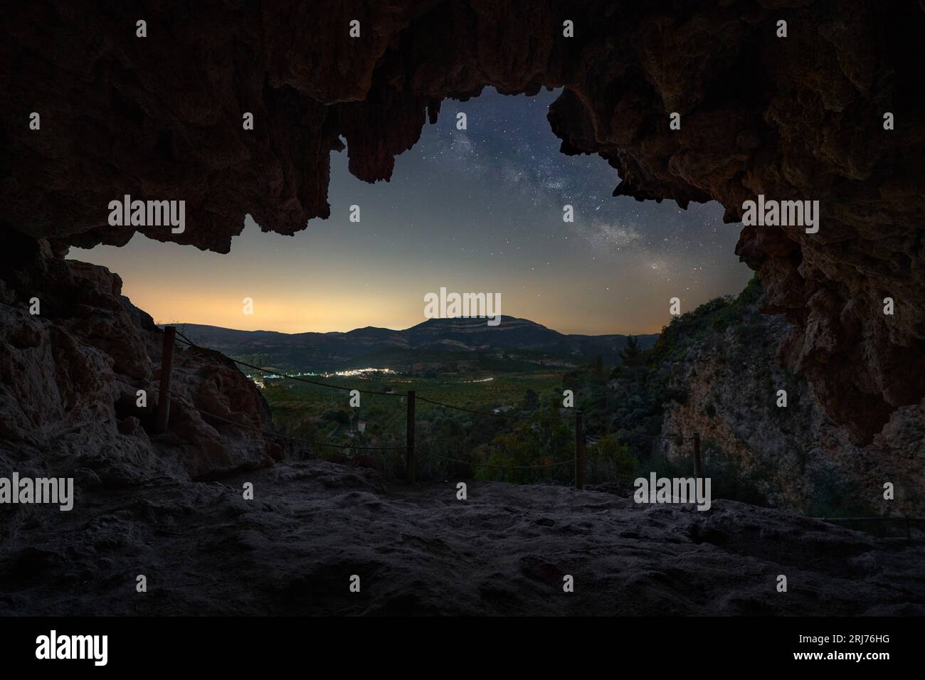 Cueva de la Garita in Chera (Valencia - Spanien) Stockfoto