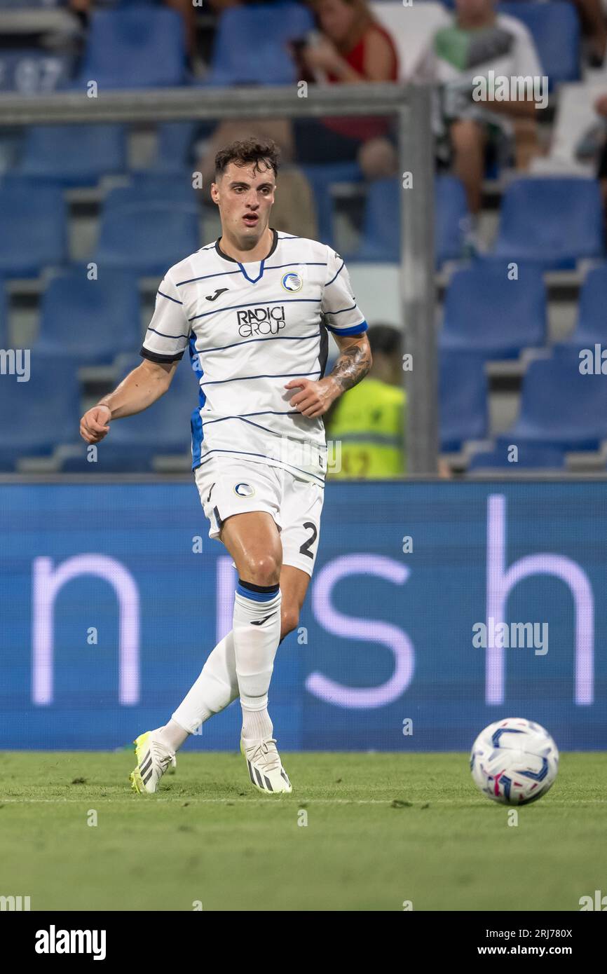 Nadir Zortea (Atalanta) während des italienischen „Serie A“-Spiels zwischen Sassuolo 0-2 Atalanta im Mapei-Stadion am 20. August 2023 in Reggio Emilia, Italien. Kredit: Maurizio Borsari/AFLO/Alamy Live News Stockfoto