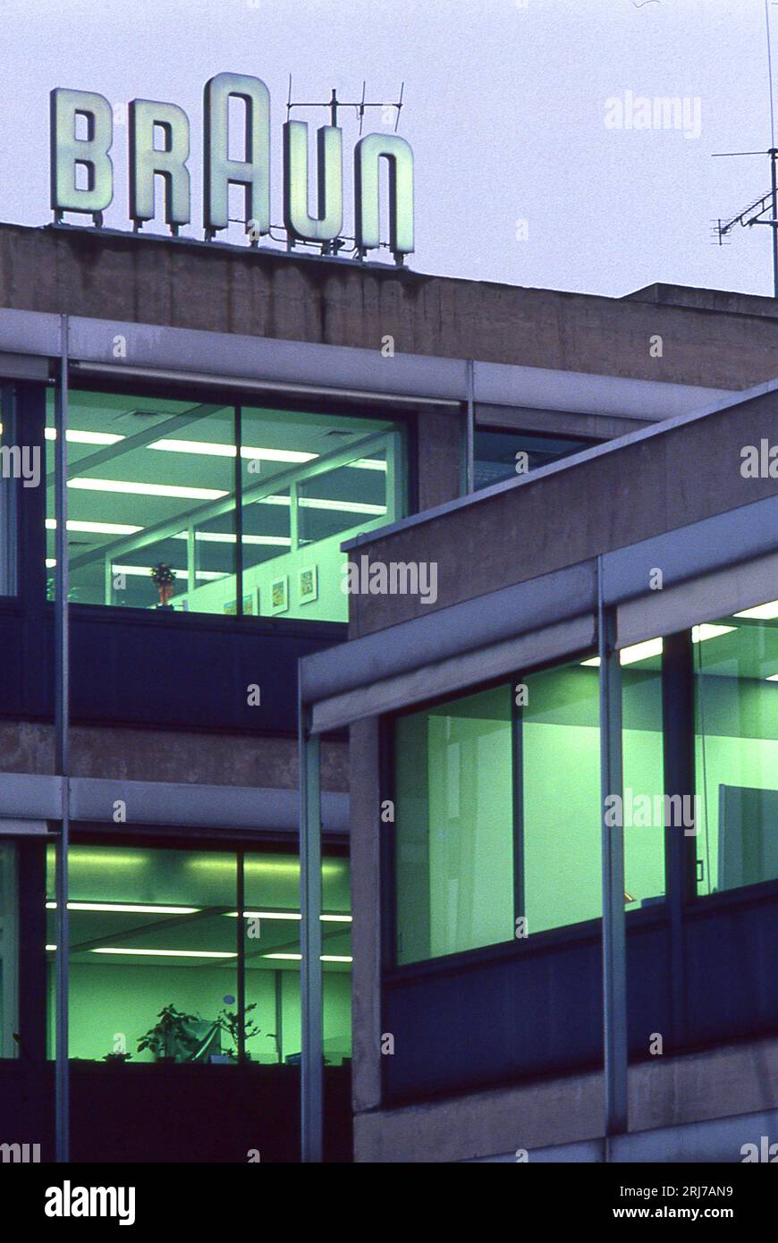 Dieter-Rams-Büro in der Braun-Fabrik. Stockfoto