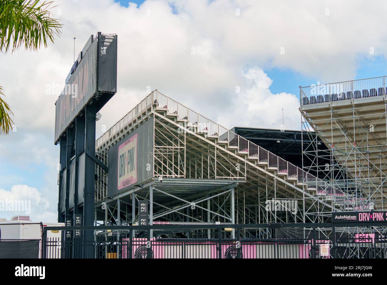 Fort Lauderdale, FL, USA - 19. August 2023: Tele-Foto DRV PNK Stadium Fort Lauderdale FL USA Stockfoto