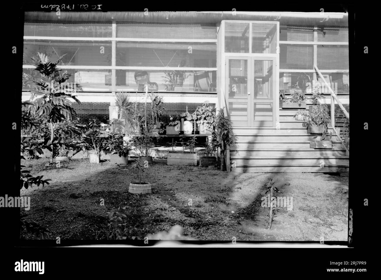 Vista externa de Residência em Porto Velho 1910 von Dana B. Merrill Stockfoto