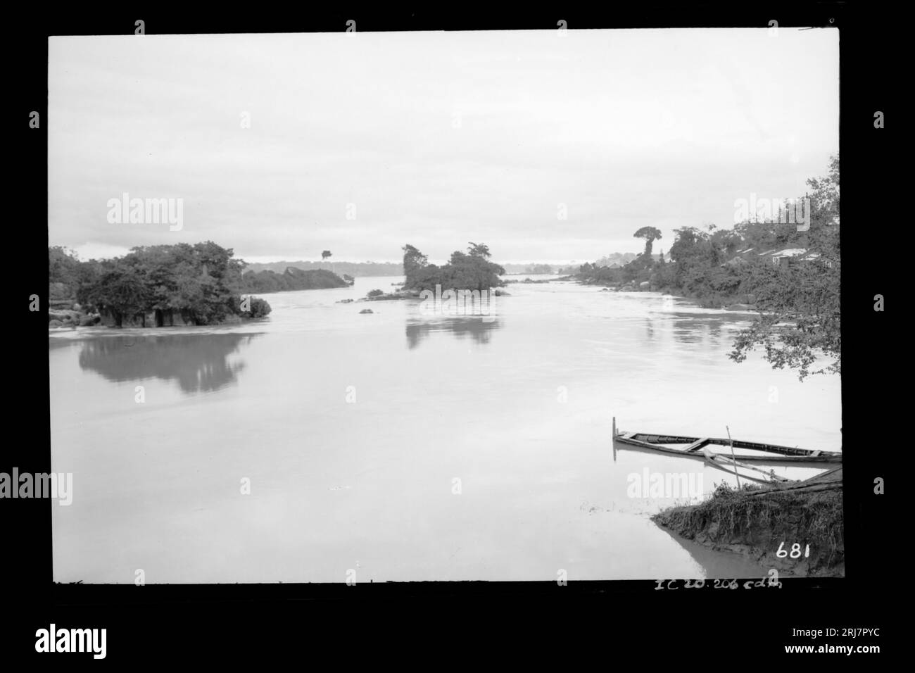 Vista do Rio Madeira a partir de Santo Antonio - 681 1910 von Dana B. Merrill Stockfoto