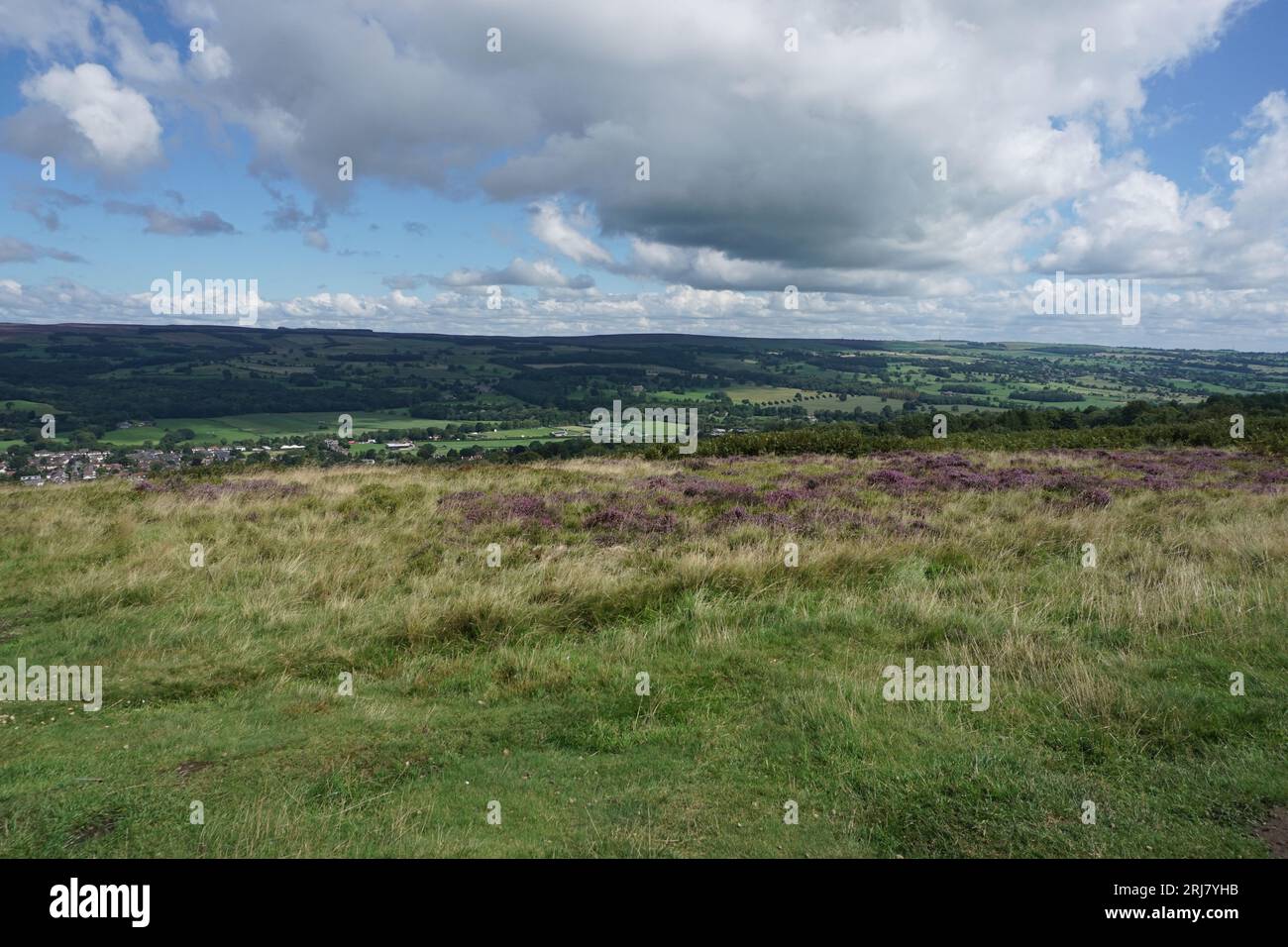 Ilkley Moor Spätsommer Stockfoto