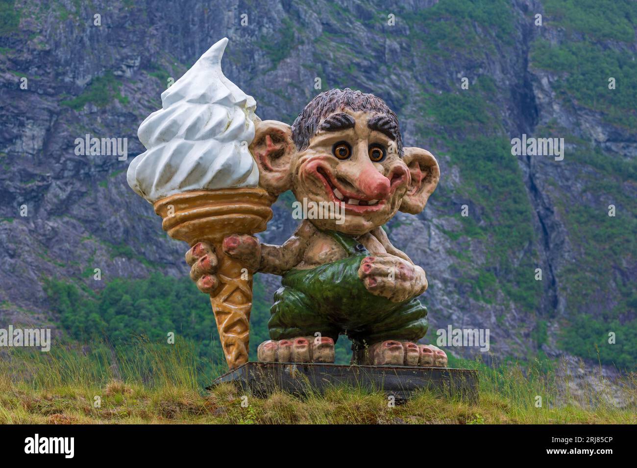 Trollstigen Campground, Andalsnes, More og Romsdal County, Norwegen, Skandinavien Stockfoto