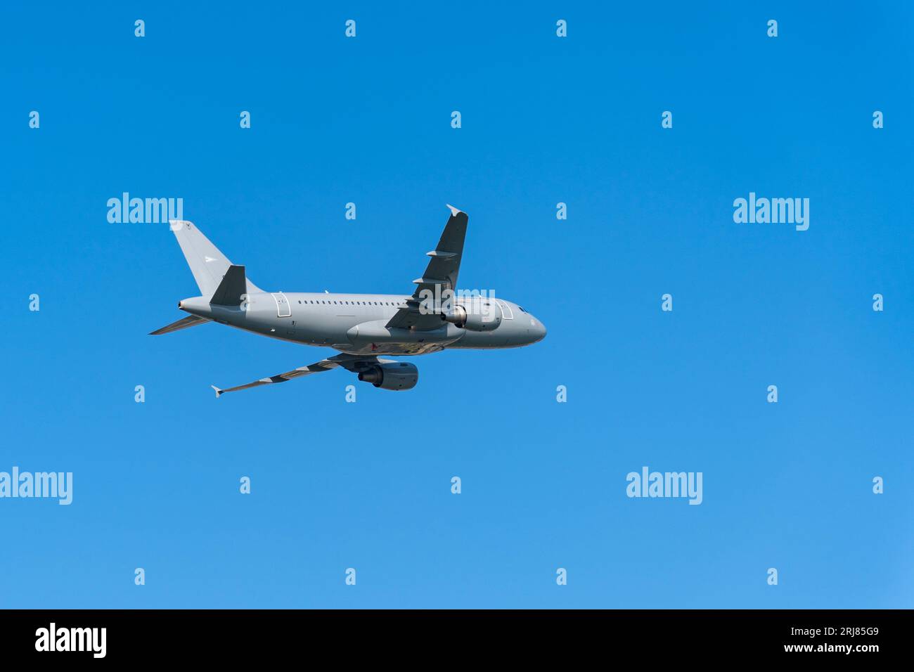 Airbus A319-100 Transportflugzeug der ungarischen Luftwaffe bei der ungarischen Staatszeremonie Stockfoto