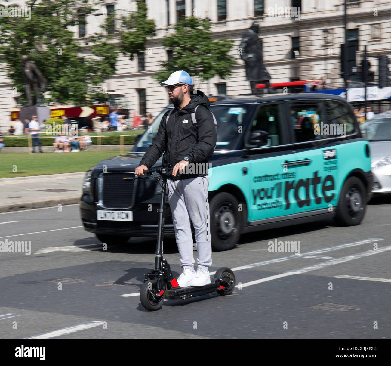 E-Scooter Parliament Square City of Westminster London Stockfoto