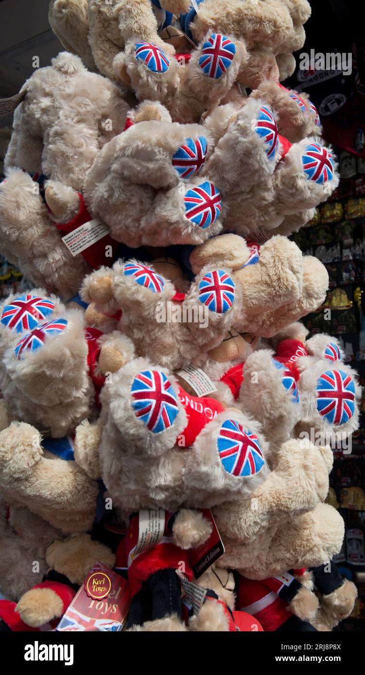 Teddybär Souvenirs Westminster Bridge London Stockfoto