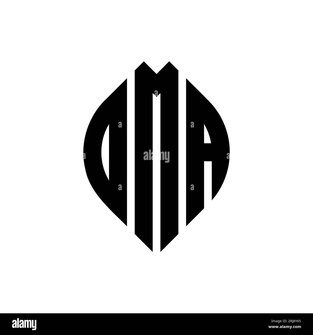 DMA-Logodesign mit kreisförmigem Buchstaben und Ellipsenform. DMA-Ellipsenbuchstaben im typografischen Stil. Die drei Initialen bilden ein kreisförmiges Logo. DMA CI Stock Vektor DMA-Logodesign mit kreisförmigem Buchstaben und Ellipsenform. DMA-Ellipsenbuchstaben im typografischen Stil. Die drei Initialen bilden ein kreisförmiges Logo. DMA CI Stock Vektor