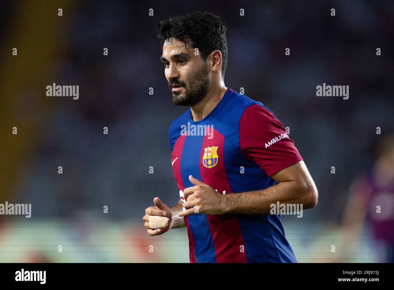 Barcelona, Spanien. August 2023. Ilkay Gundogan vom FC Barcelona während des LaLiga EA Sports Matches zwischen dem FC Barcelona und Cadiz CF bei Estadi Olimpic Lluis Companys in Barcelona, Spanien. (Bild: © David Ramirez/DAX über ZUMA Press Wire) NUR REDAKTIONELLE VERWENDUNG! Nicht für kommerzielle ZWECKE! Stockfoto