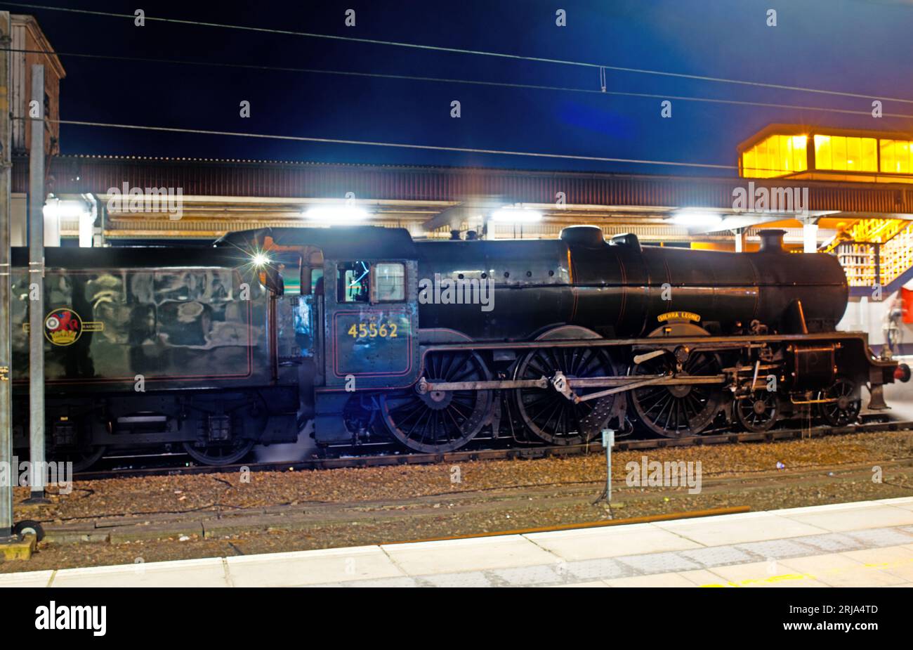 Jubilee Class No 45627 Sierra Leone in York, Station, Yorkshire, England Stockfoto