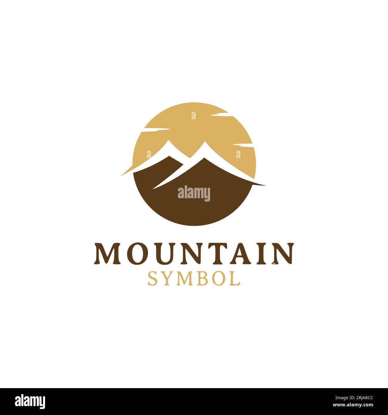 Mountain Logo Symbol Vektor Für Brand Hipster Adventure Stock Vektor