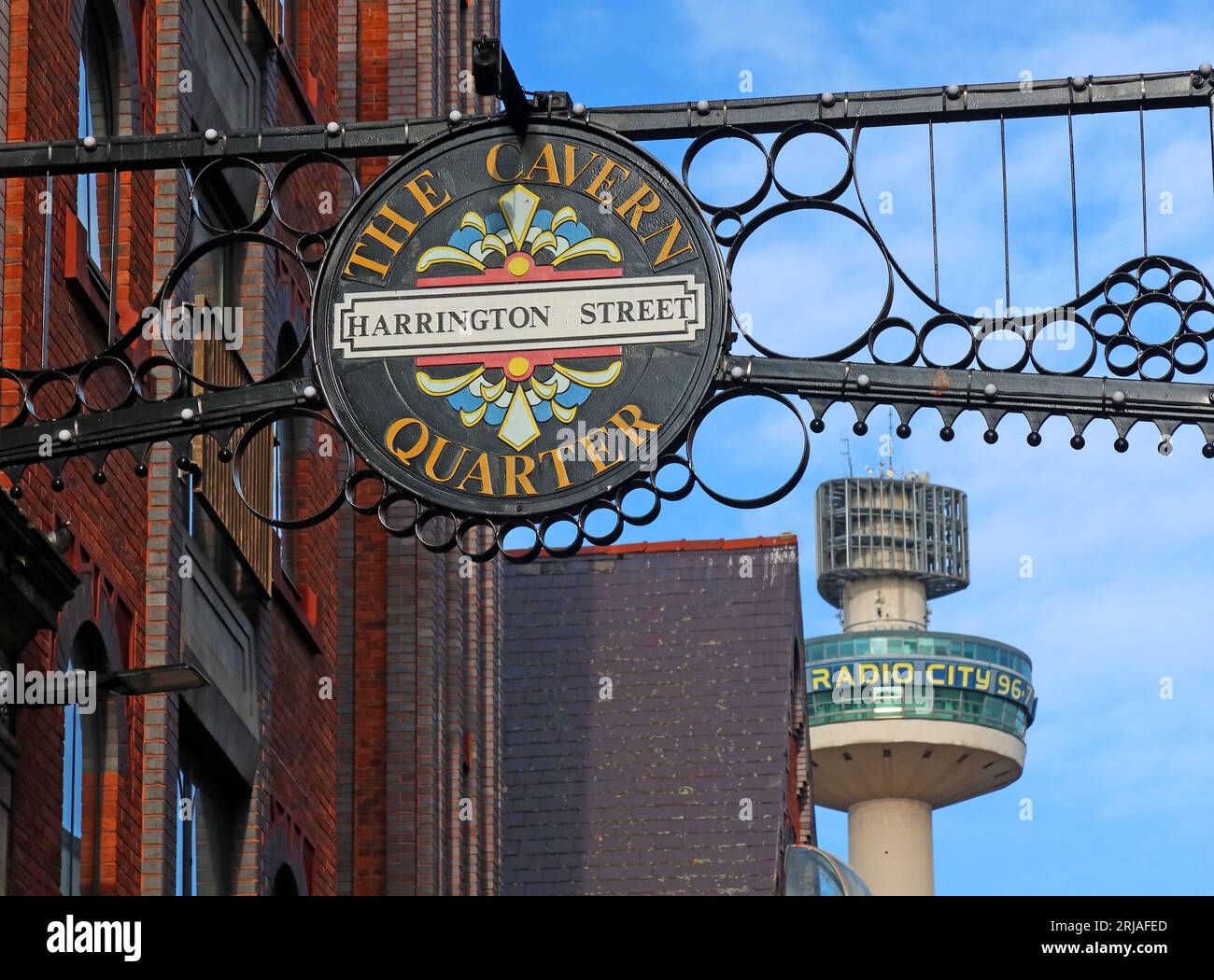 Harrington Street, Cavern Quarter, & St Johns Beacon, Liverpool, Merseyside, England, Großbritannien, L2 6-FACH Stockfoto