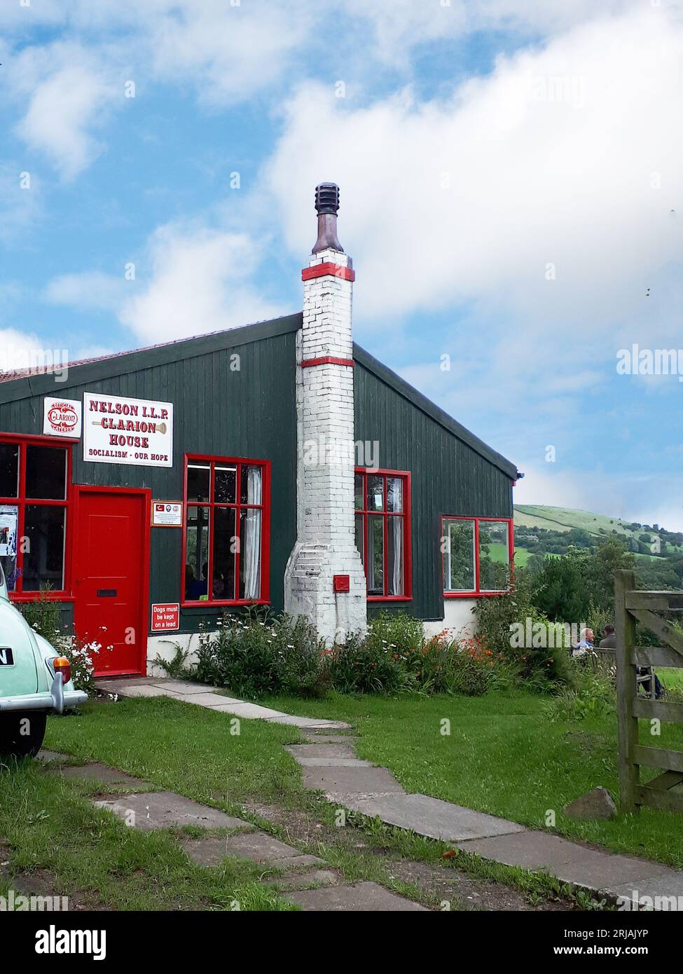 Das letzte Clarion House in Lancashire, das von der Labour Party während der industriellen Revolution für Fabriken, Baumwollfabriken und Bergbauarbeiter eingerichtet wurde Stockfoto