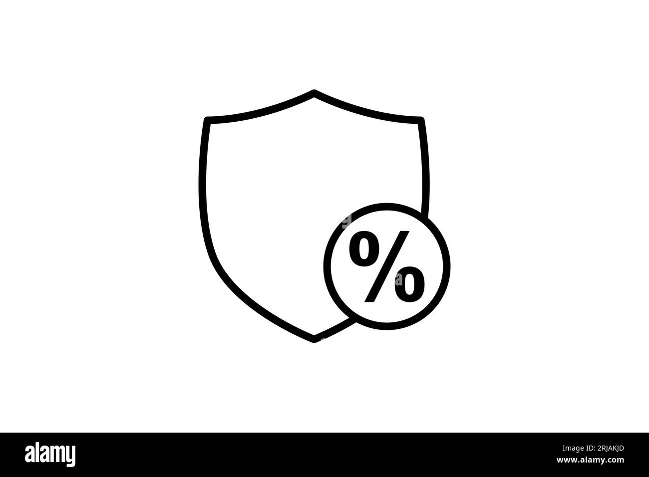 Symbol Für Sicheres Entleihen. Symbol für Kredit und Darlehen. Geeignet für Website-Design, App, Benutzeroberflächen, druckbar usw. Liniensymbolstil. Einfacher Vektor des Stock Vektor