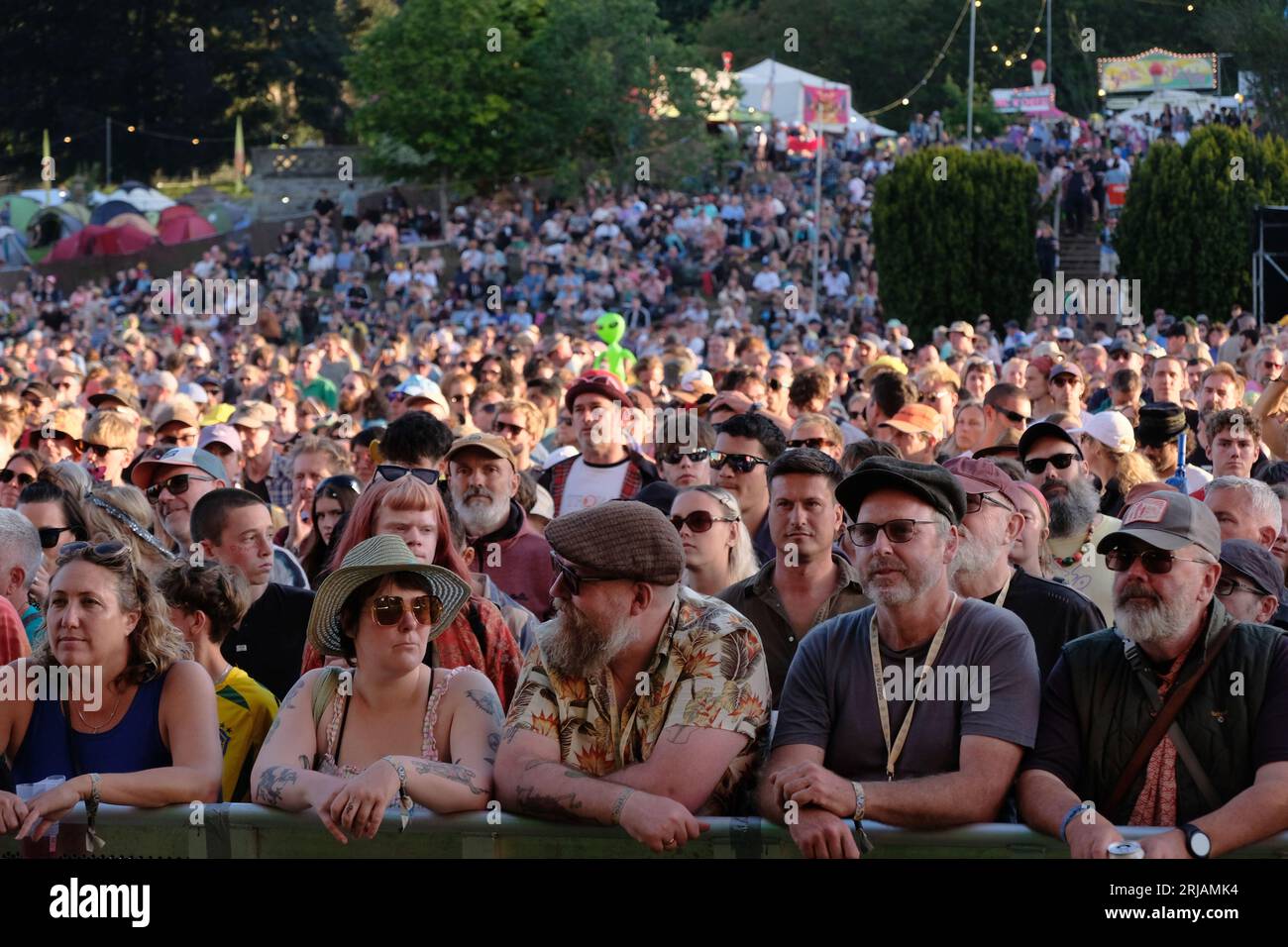 Greenman Festival Crowd 2023 Stockfoto