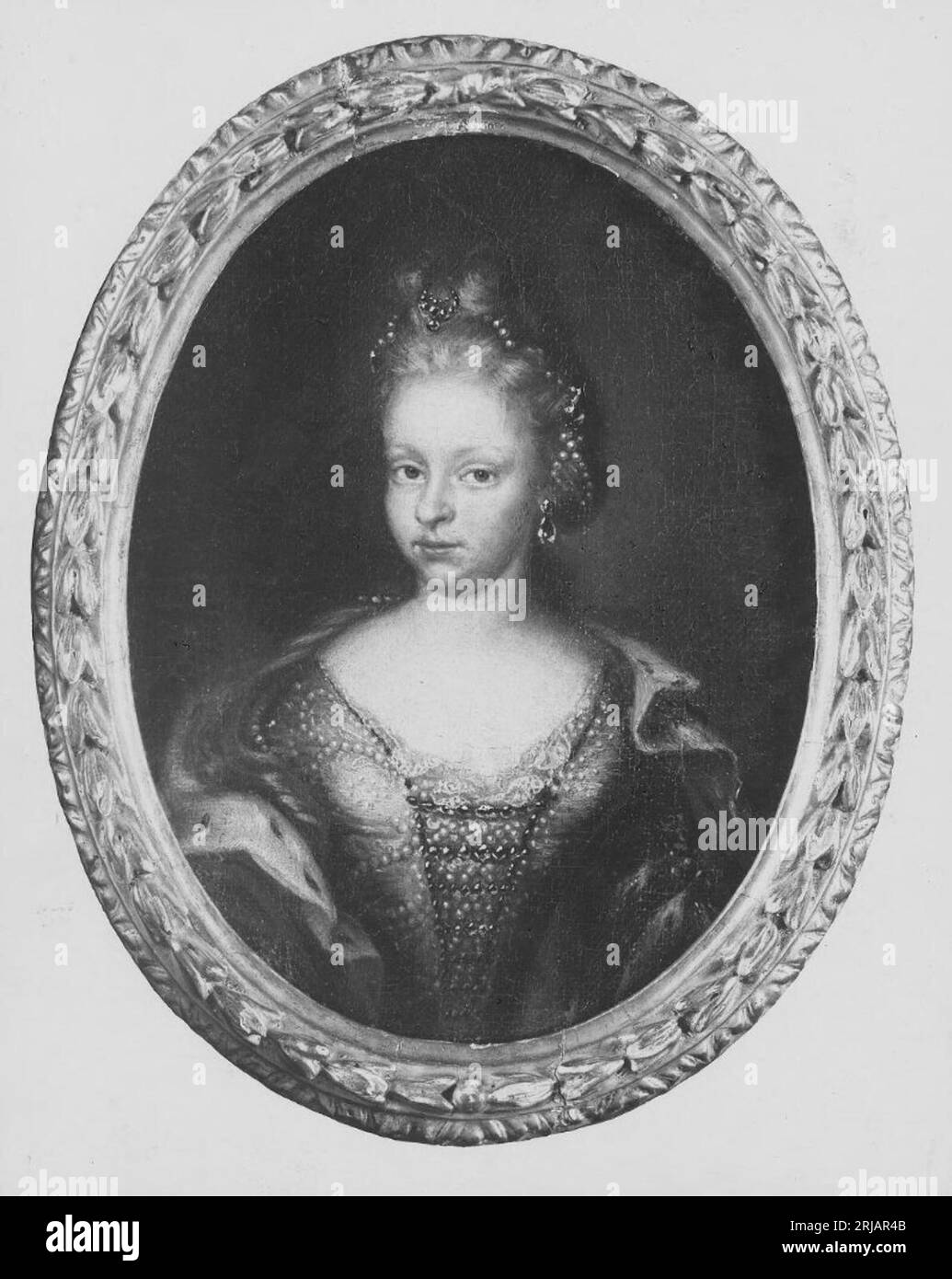 Johanna Elisabet, 1680-1757, prinsessa av Baden-Durlach hertiginna av Würtemberg von David von Krafft Stockfoto
