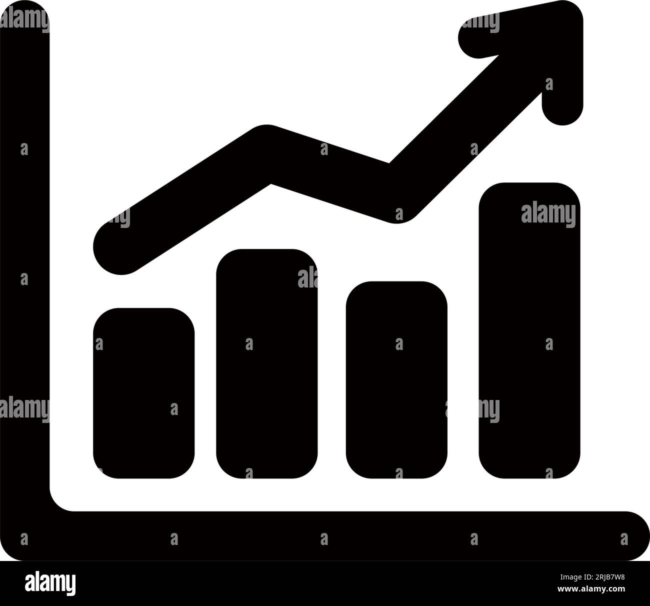 Illustration des Vektorsymbols für das Geschäftswachstum Stock Vektor