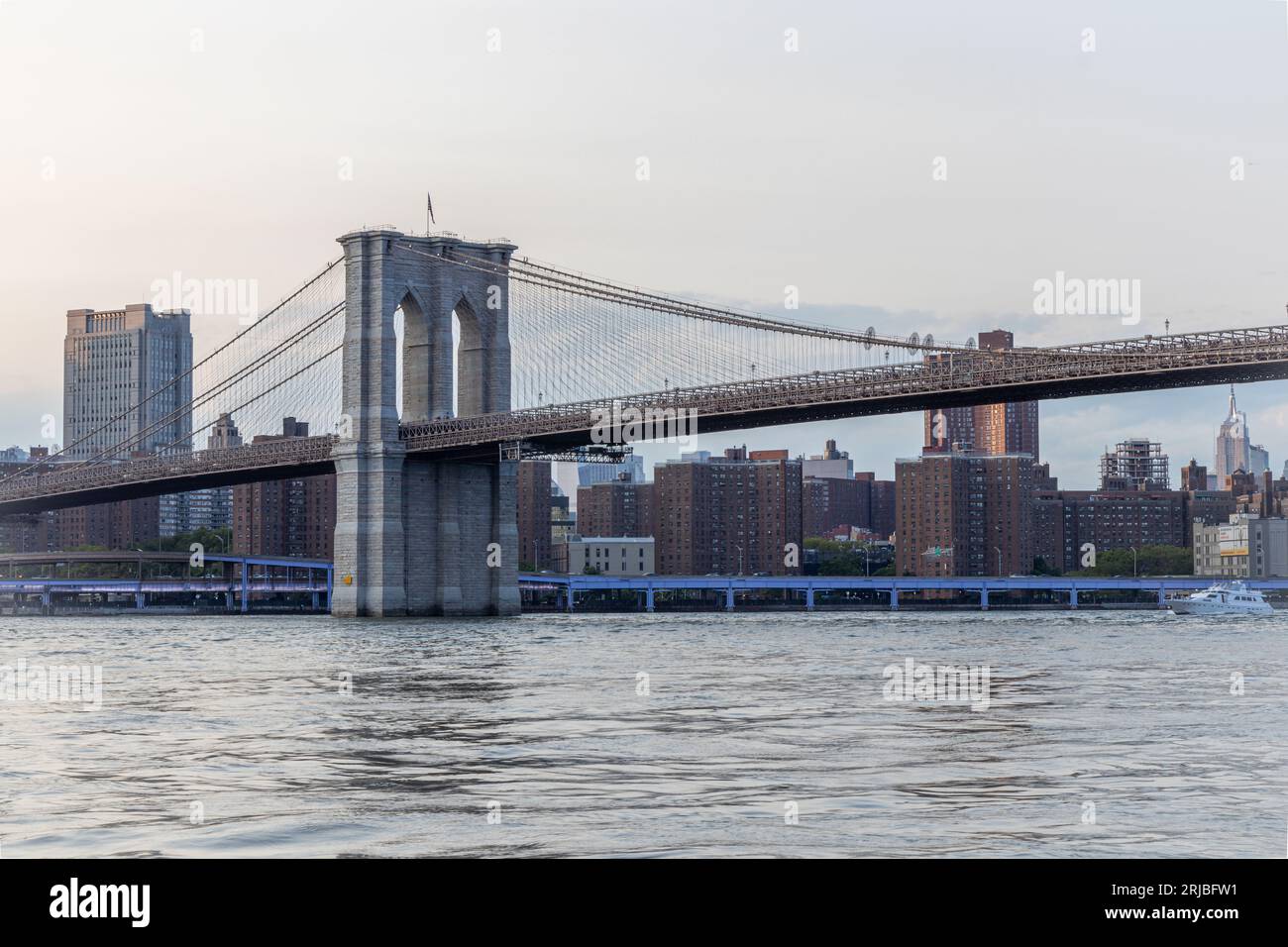 Brooklyn Bridge, East River, Manhattan, Downtown, New York, USA Stockfoto