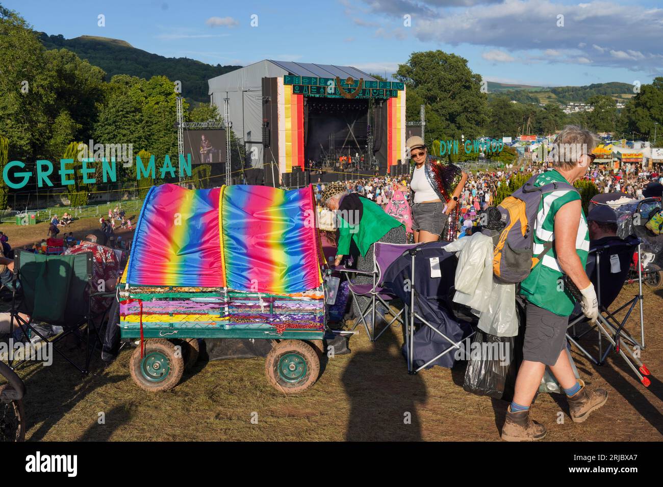 Bannau Brycheiniog, Wales. Sonntag, 20. August 2023. Allgemeine Ansichten beim Green man Festival 2023. Foto: Richard Gray/Alamy Live News Stockfoto