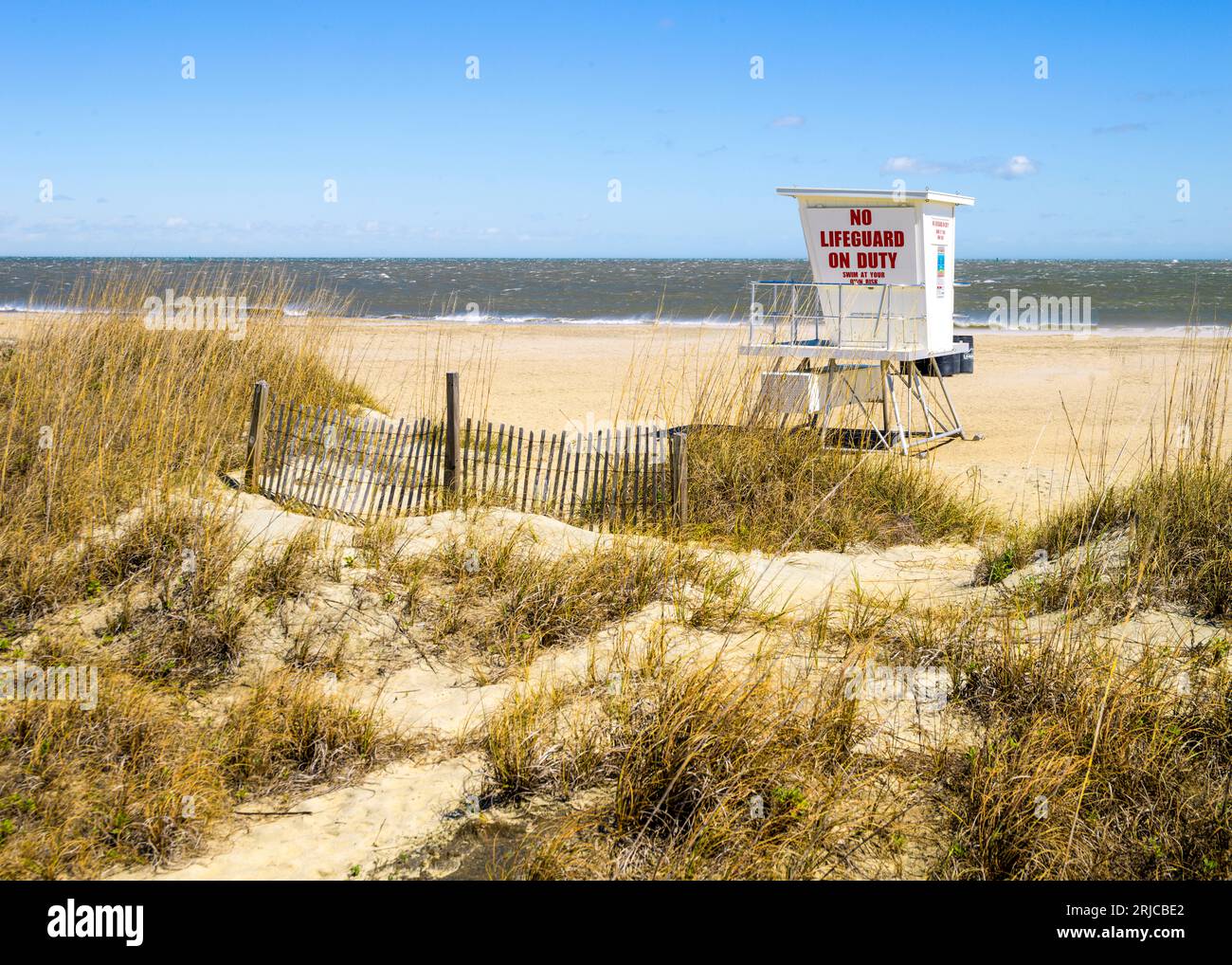 Tybee Island, Beach Savannah, Georgia, Vereinigte Staaten von Amerika Stockfoto