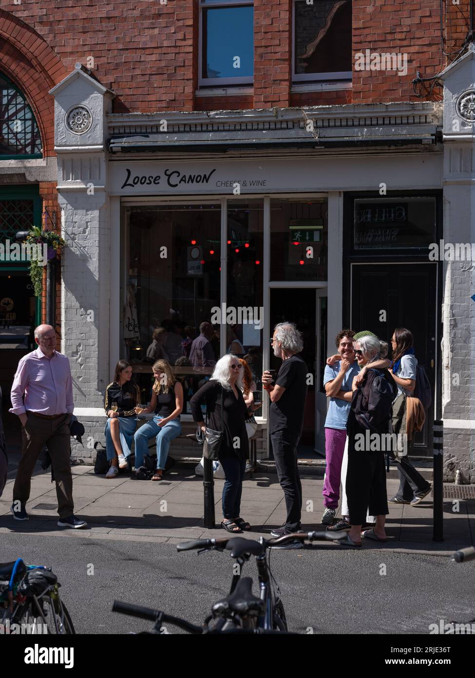 Unabhängige Geschäfte auf der Drury Street in Dublin, Irland. Stockfoto