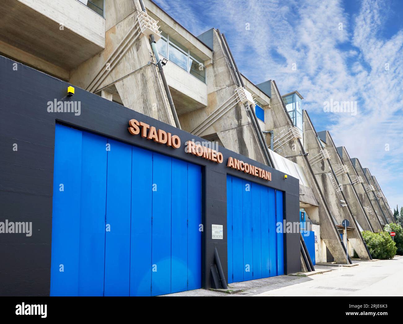 Blick auf das Stadion Romeo Anconetani - die offizielle Arena des FC Pisa, Italien Stockfoto