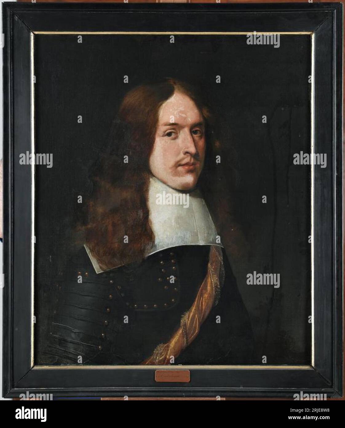 Portret van een onbekende krijgsman 1660 von Wybrand de Geest Stockfoto