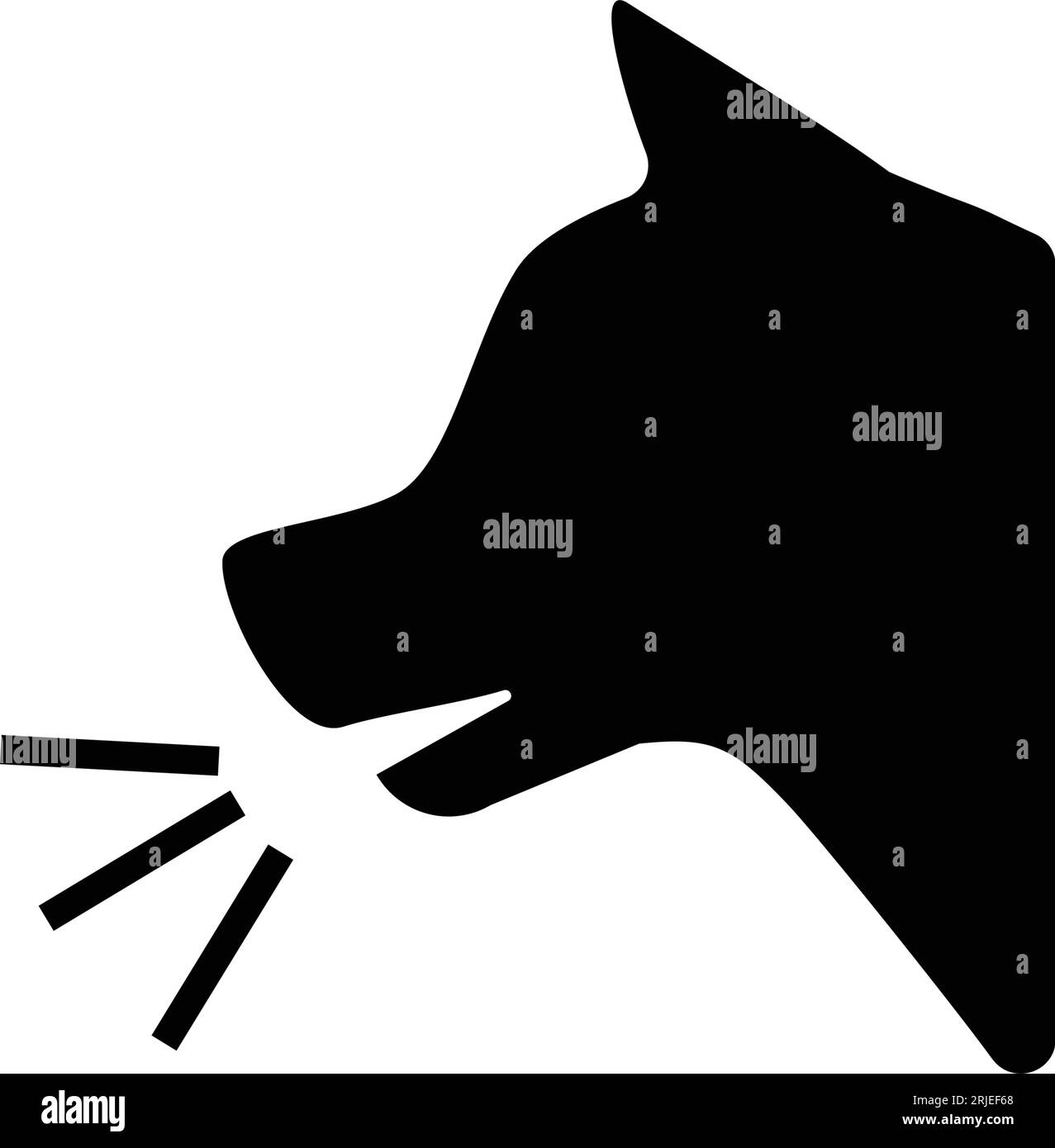Symbol „Schutzhunde innen“ Stock Vektor