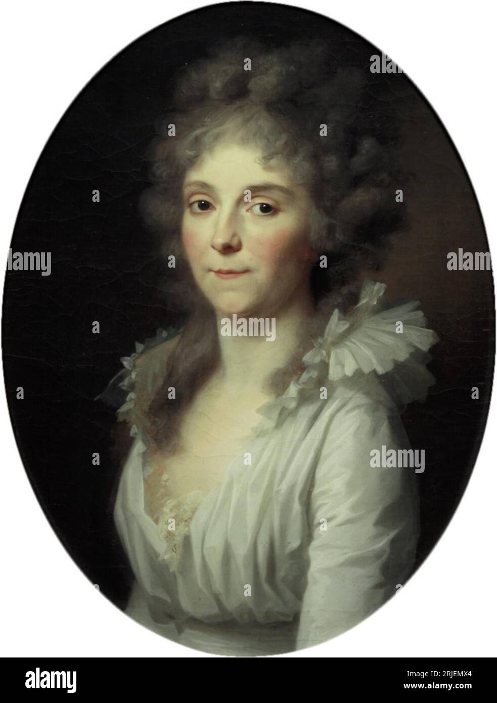 Porträt von Frederika Albertina Cornelia van Geel von Spanbroek (1758-1834), Ehefrau von Henry Gildemeester 1793 von Johann Friedrich August Tischbein Stockfoto