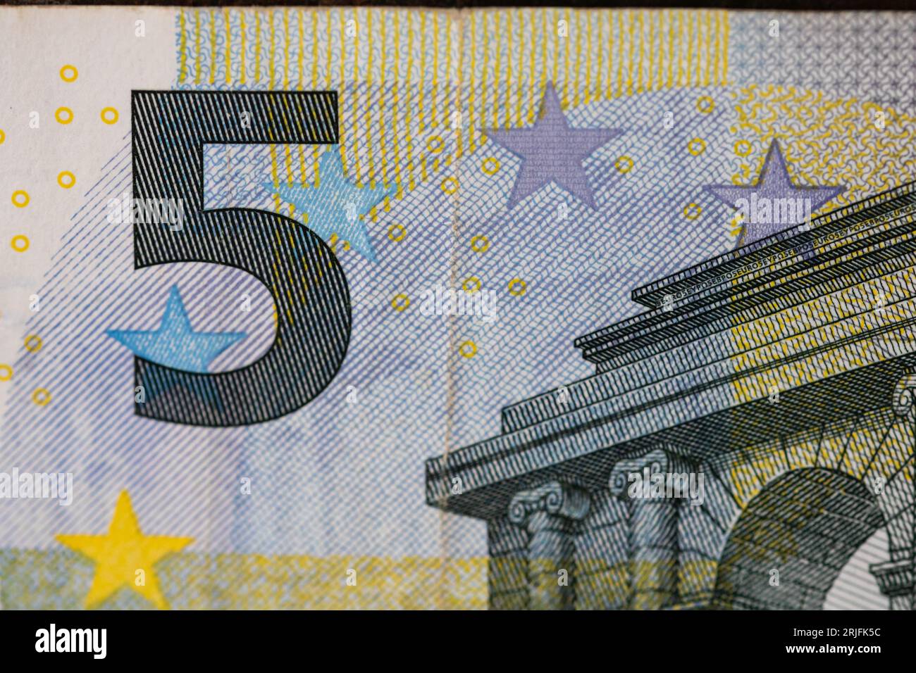 Die EURO-Währung in Zeiten der europäischen Inflation Stockfoto