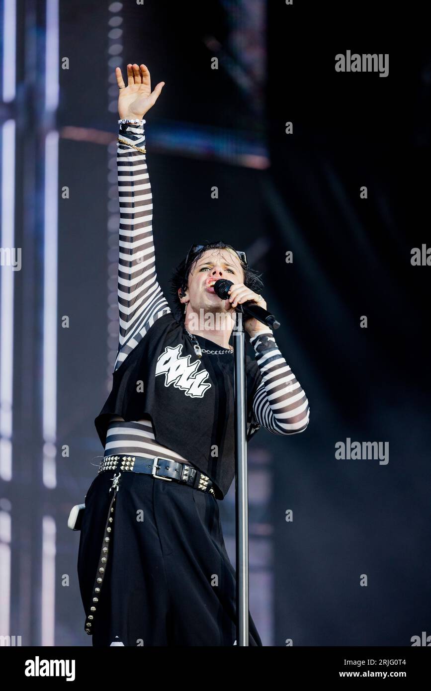 Ungarn 11. August 2023 Yungblud live beim Sziget Festival in Budapest © Andrea Ripamonti / Alamy Stockfoto