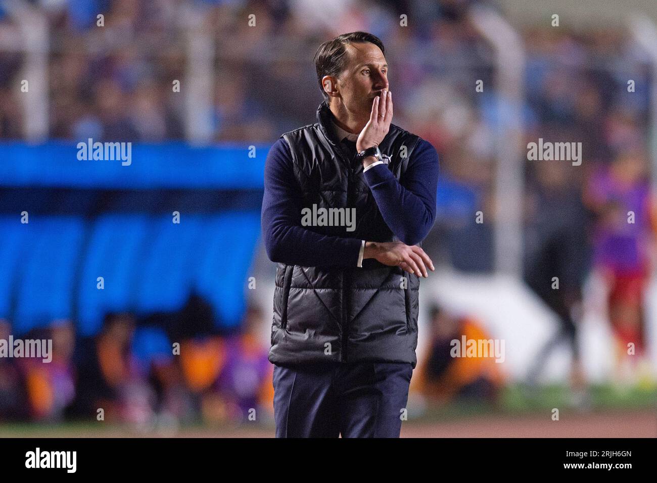 La Paz, Bolivien. August 2023. Estadio Hernando Siles Tecnico Benat San Jose do Bolivar (BOL), während des Spiels zwischen Bolivar und Internacional, für das Viertelfinale der Copa Libertadores 2023, im Estadio Hernando Siles, diesen Dienstag, 22. 30761 (Max Peixoto/SPP) Credit: SPP Sport Press Photo. Alamy Live News Stockfoto