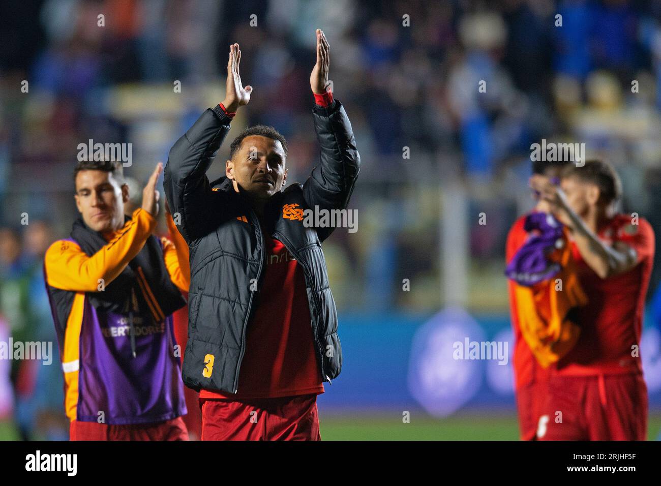 La Paz, Bolivien. August 2023. Estadio Hernando Siles Alan Patrick von Internacional feiert den Sieg nach dem Spiel zwischen Bolivar und Internacional für das Viertelfinale der Copa Libertadores 2023 im Estadio Hernando Siles, diesen Dienstag, 22. 30761 (Max Peixoto/SPP) Credit: SPP Sport Press Photo. Alamy Live News Stockfoto