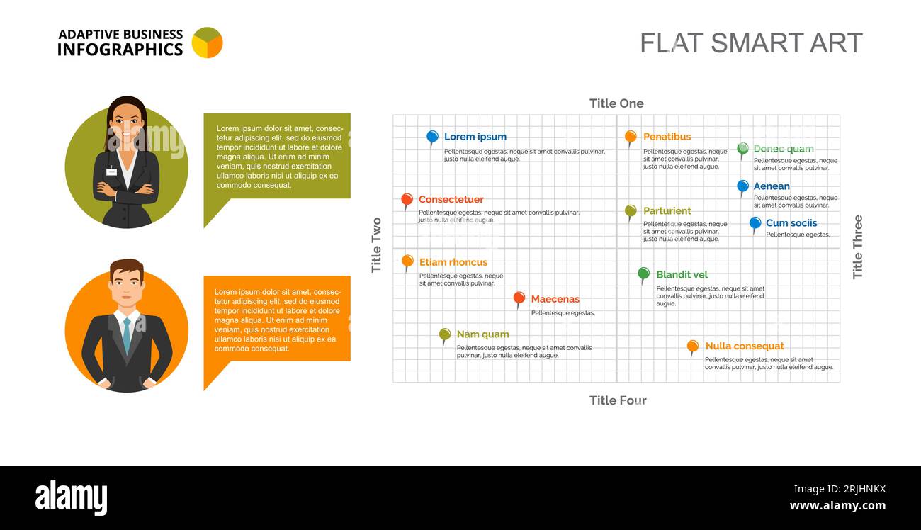 Folienvorlage Für Streudiagramm Stock Vektor