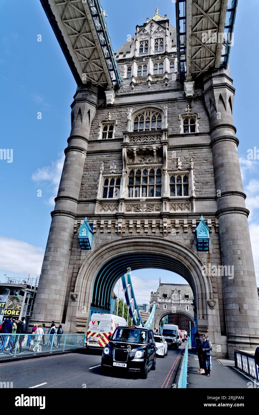 Malerische Tower Bridge in London Stockfoto
