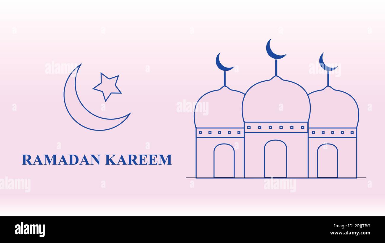 Grüße von Ramadan - Ramadan kareem und Ramadan Mubarak Stock Vektor